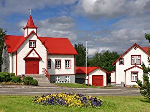 Pictures Small towns Iceland Cities