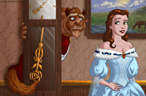 Papel de Parede Desktop Disney A Bela e a Fera