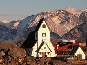Hintergrundbilder Kleine Städte Grönland Städte