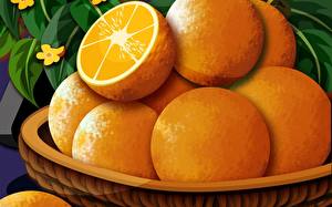 Fonds d'écran Fruits Agrumes Orange fruit  Nourriture