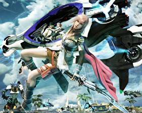 Desktop hintergrundbilder Final Fantasy Final Fantasy XIII Spiele
