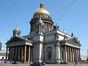 Papel de Parede Desktop Templo São Petersburgo Rússia  Cidades