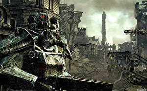 Bakgrundsbilder på skrivbordet Fallout Fallout 3 dataspel