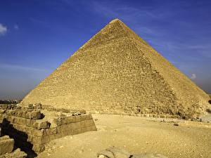 Papel de Parede Desktop Edifícios famosos Egito Pirâmide arquitetura Cidades