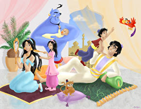 Bureaubladachtergronden Disney Aladdin