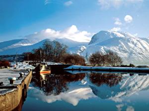 Bilder Jahreszeiten Winter Schottland  Natur