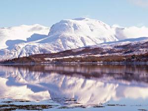 Hintergrundbilder Jahreszeiten Winter Schottland  Natur