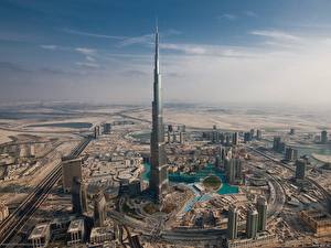 Bakgrundsbilder på skrivbordet Byggnad Dubai Förenade Arabemiraten Städer
