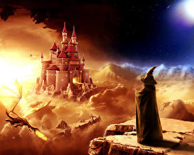 Sfondi desktop Mondo fantastico Castello  Fantasy