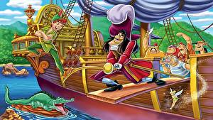 Bakgrundsbilder på skrivbordet Disney Peter Pan tecknad