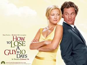Bakgrundsbilder på skrivbordet Matthew McConaughey Kate Hudson How to Lose a Guy in 10 Days film