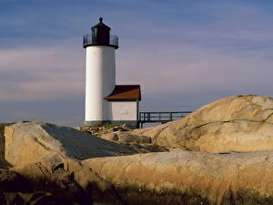 Fonds d'écran Les petites villes USA Annisquam Harbor Light, Massachusetts