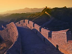 Hintergrundbilder Chinesische Mauer Städte
