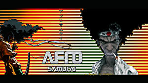 Bakgrundsbilder på skrivbordet Afro Samurai