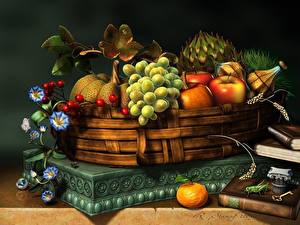 Bakgrundsbilder på skrivbordet Frukt Tabellinställning Stilleben Mat