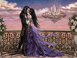 Hintergrundbilder Liebe Paare in der Liebe Fantasy