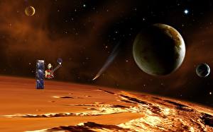 Picture Planets Orbital stations Space