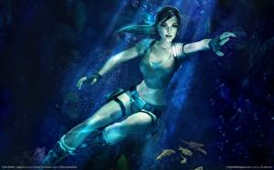 Bakgrundsbilder på skrivbordet Tomb Raider Tomb Raider Legend Lara Croft Datorspel