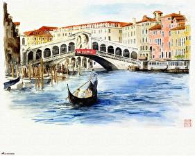 Bilder Brücken Italien Städte