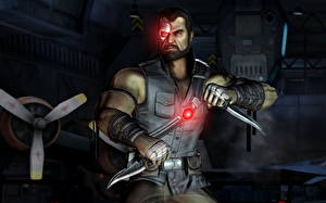 Bakgrundsbilder på skrivbordet Mortal Kombat Kano Datorspel