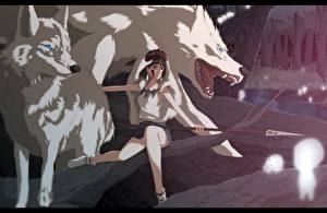 Bakgrunnsbilder Prinsesse Mononoke Anime