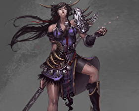 Wallpapers Warrior Armour Fantasy Girls