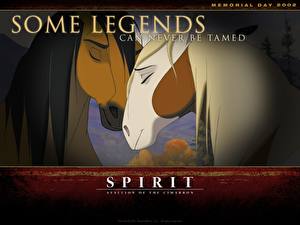 Bakgrundsbilder på skrivbordet Spirit – Hästen från vildmarken tecknad