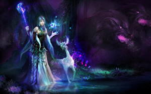 Hintergrundbilder Magie Fantasy Mädchens