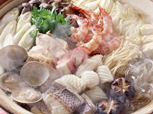 Hintergrundbilder Meeresfrüchte Garnelen Lebensmittel