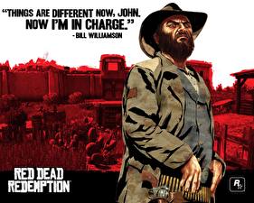 Bakgrundsbilder på skrivbordet Red Dead Redemption dataspel