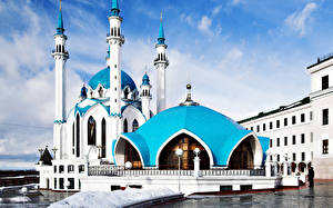 Desktop hintergrundbilder Tempel Russland Turm Städte