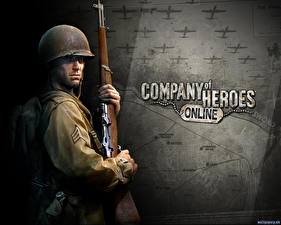Bureaubladachtergronden Company of Heroes Online videogames