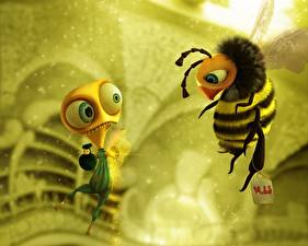 Hintergrundbilder Bienen Zeichentrickfilm