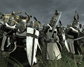 Bureaubladachtergronden Medieval II: Total War computerspel