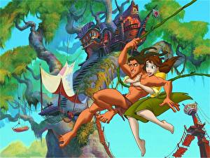 Hintergrundbilder Disney Tarzan Zeichentrickfilm