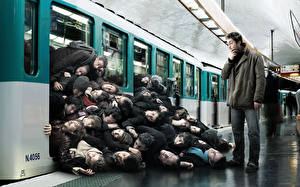 Hintergrundbilder U-Bahn Metro lustige
