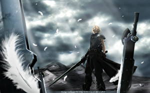Bakgrundsbilder på skrivbordet Final Fantasy Final Fantasy VII: Crisis Core spel