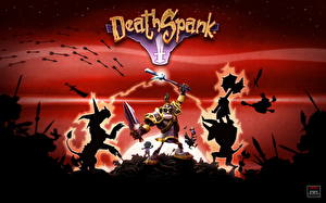 Bakgrundsbilder på skrivbordet Death Spank Datorspel
