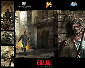 Bakgrundsbilder på skrivbordet Ghajini: The Game