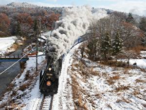 Pictures Trains Antique Locomotive Smoke