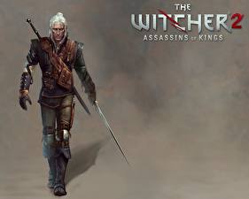 Bakgrundsbilder på skrivbordet The Witcher Geralt of Rivia The Witcher 2: Assassins of Kings