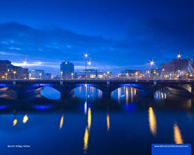 Bakgrundsbilder på skrivbordet Broar Irland Städer