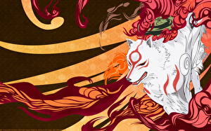 Papel de Parede Desktop Okami videojogo