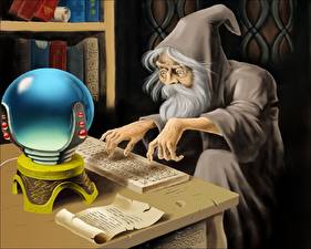 Papel de Parede Desktop Magia Feiticeiro mágico Fantasia