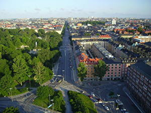 Bureaubladachtergronden Gebouwen Zweden Stockholm Steden