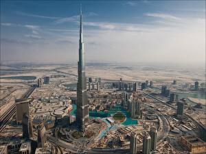 Bakgrunnsbilder Bygninger De forente arabiske emirater Dubai en by