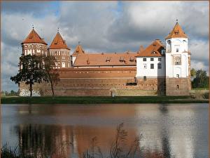 Sfondi desktop Castello Bielorussia Città