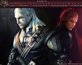 Bakgrundsbilder på skrivbordet The Witcher Geralt of Rivia dataspel