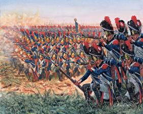 Papel de Parede Desktop Pintura Francesa Napoleonic Wars - French Granadiers