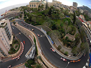 Bakgrundsbilder på skrivbordet Byggnad Monaco Formel 1 stad